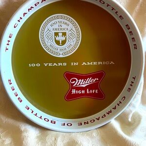 Miller High Life Anniversary Beer Tray